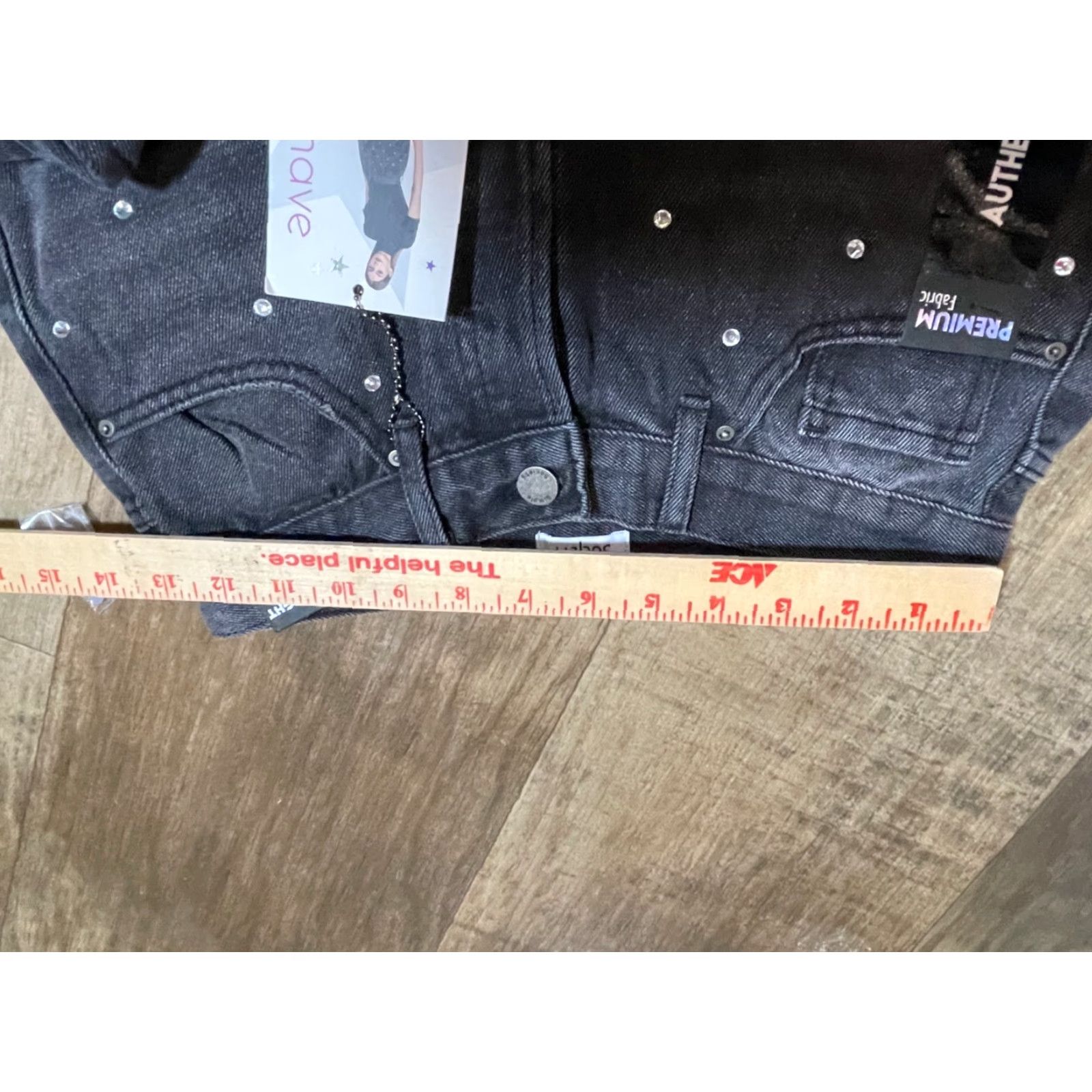 Vintage VINTAGE? No. (Omit) Simple Society Jeans Womens Size 3/26 Black White Polka Dots Super High Rise Size 26" / US 2 / IT 38 - 3 Thumbnail