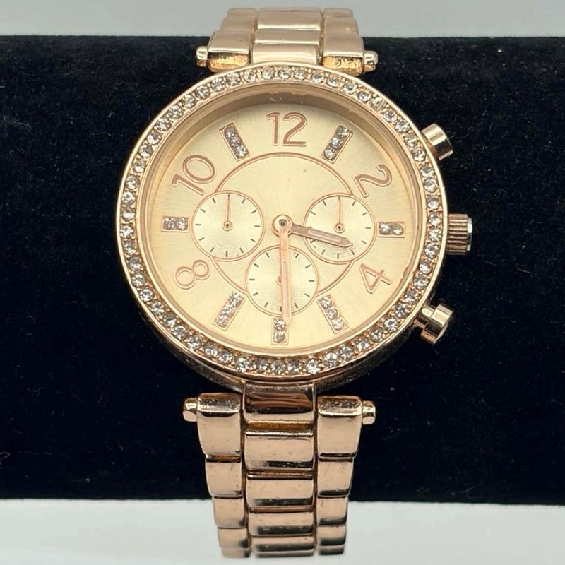 Other Rose Gold Crystal Accutime Watch Size ONE SIZE - 1 Thumbnail