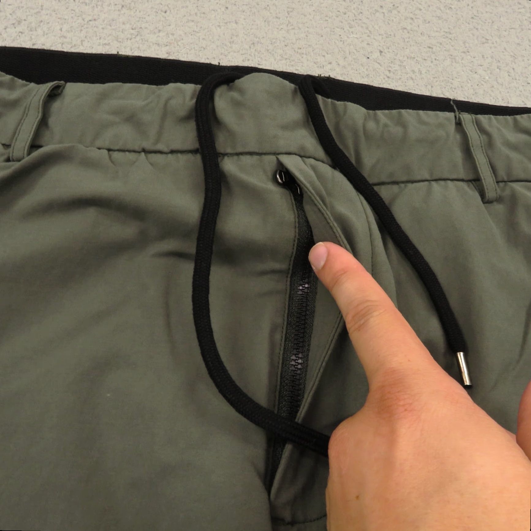 James Perse James Perse Pants Mens 5 Olive Green Yoesmite Golf Trousers Drawstring 38" Waist Size US 39 - 4 Thumbnail