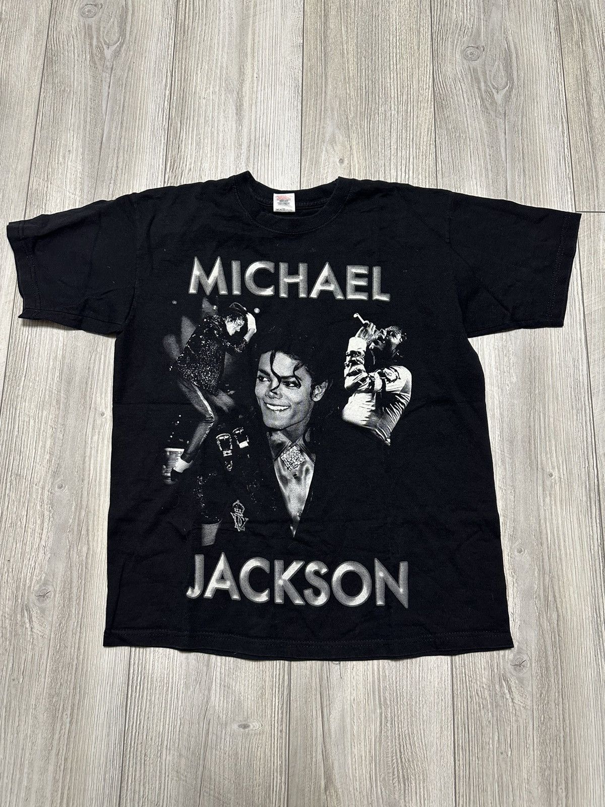 Band Tees Vintage 90s Michael Jackson Double Sided Pop Music Band Tee Size US M / EU 48-50 / 2 - 1 Thumbnail