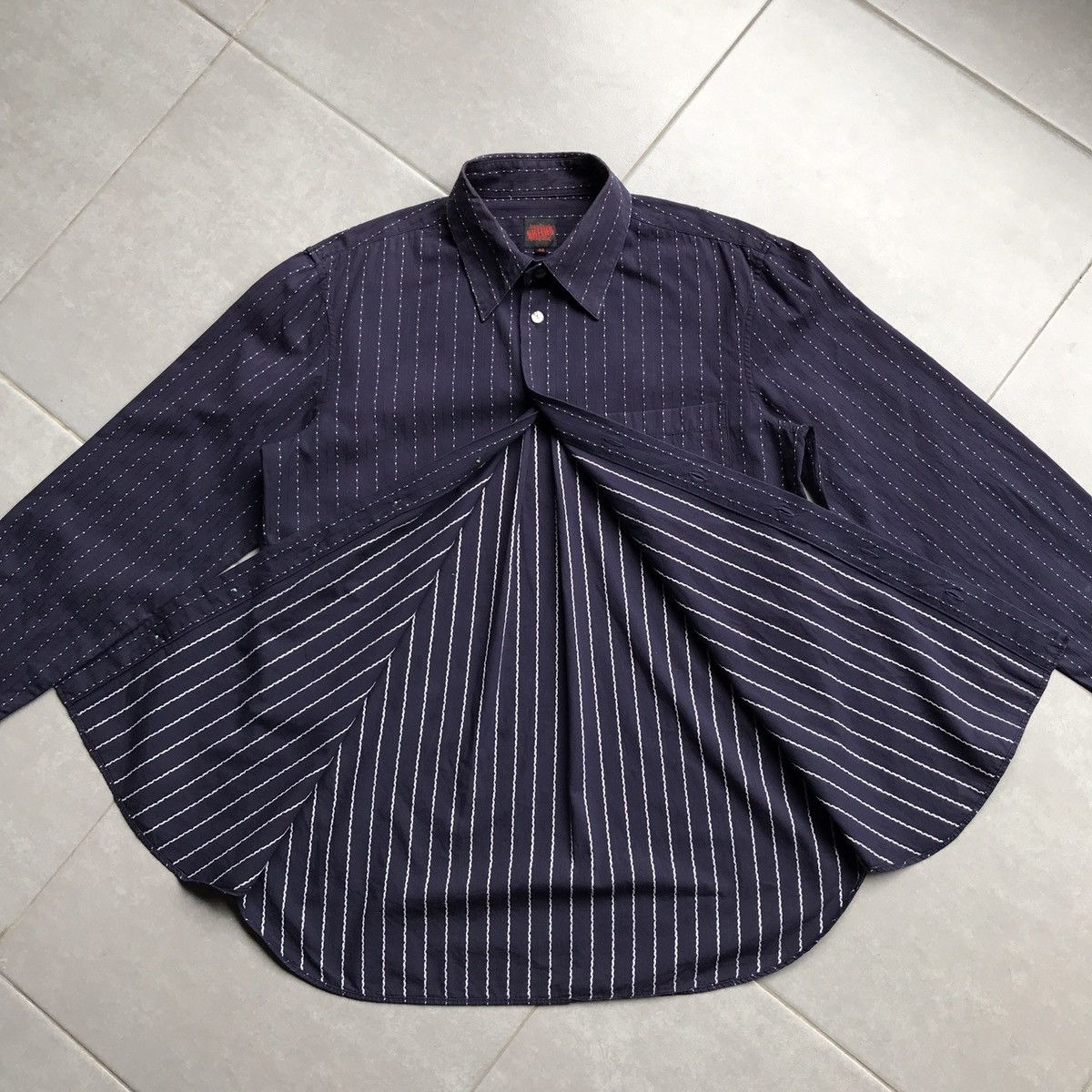 Jean Paul Gaultier Jean Paul Gaultier sashiko pattern shirt Size US M / EU 48-50 / 2 - 1 Thumbnail