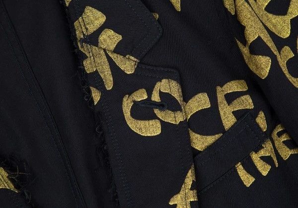 Other Comme Des Garcons Black vintage gilded logo blazer Size US S / EU 44-46 / 1 - 3 Thumbnail