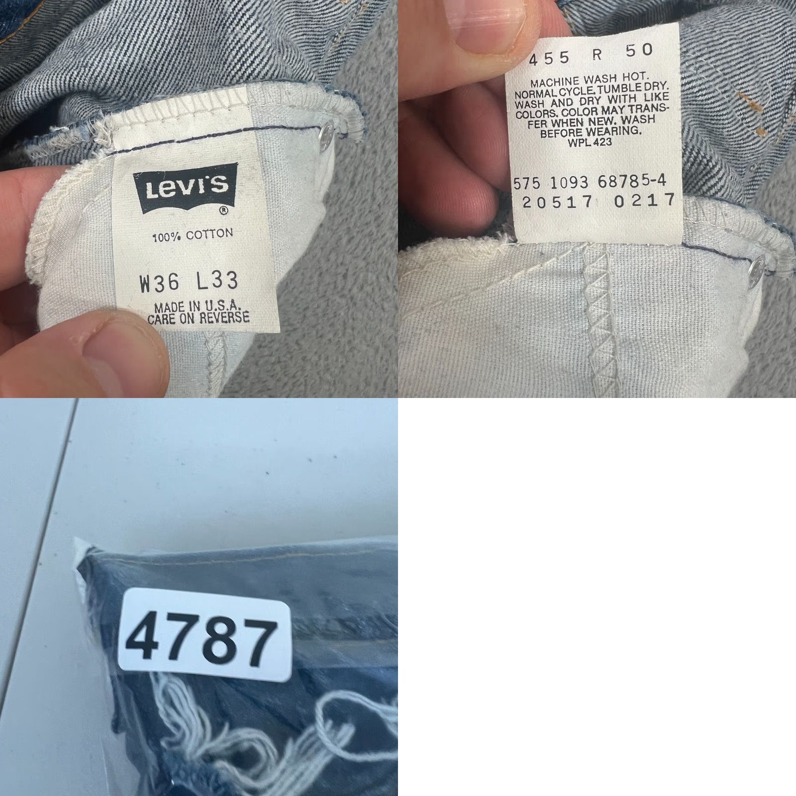 Levi's VINTAGE Levi's Bermuda Shorts Men's 35 Distressed Blue Denim 8" Inseam Classic Size US 35 - 8 Thumbnail