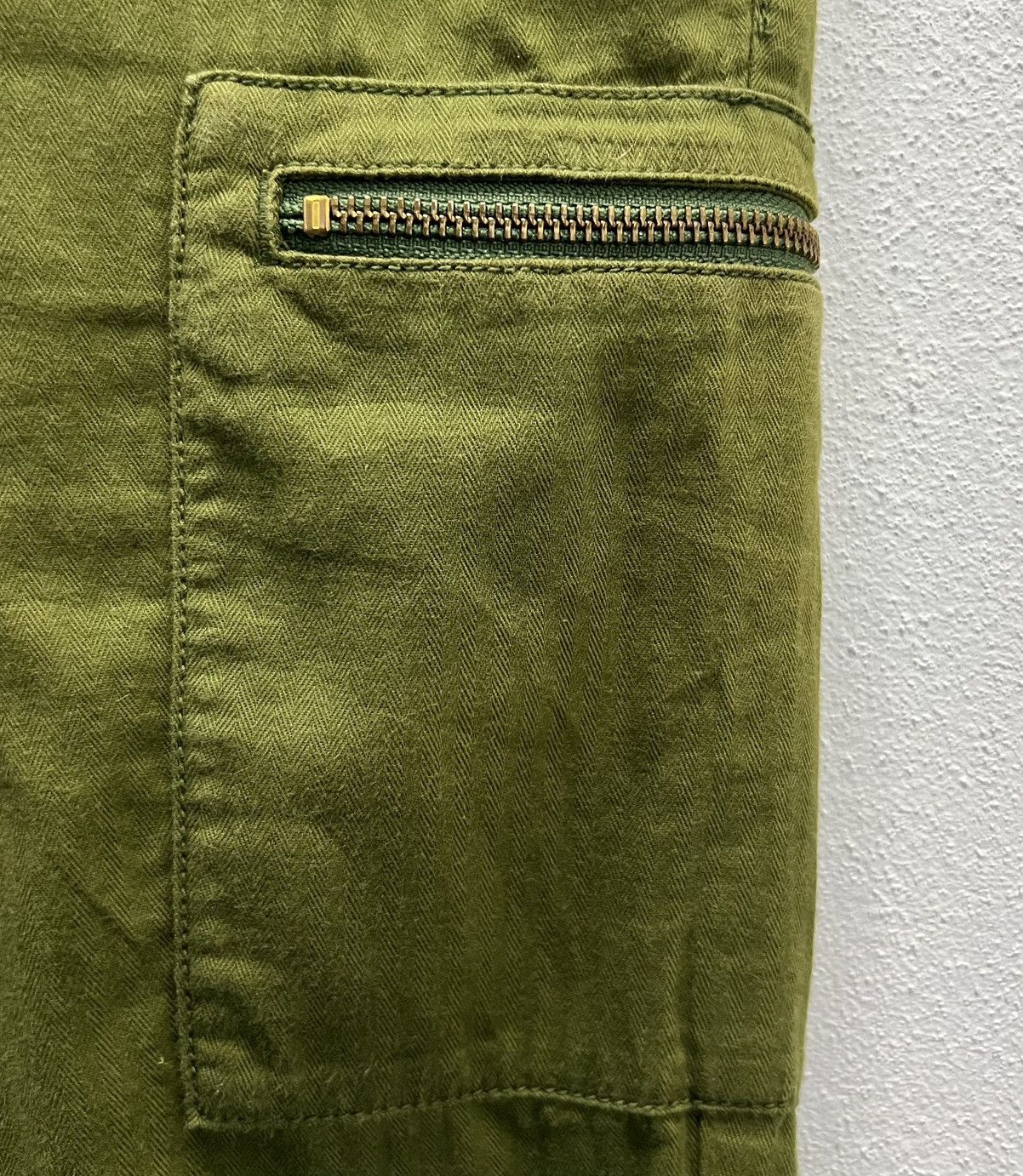 Japanese Brand × Vintage Vintage Y2K X-girl Olive Green Utility Jumpsuit - Size 2 Size US 34 / EU 50 - 9 Thumbnail