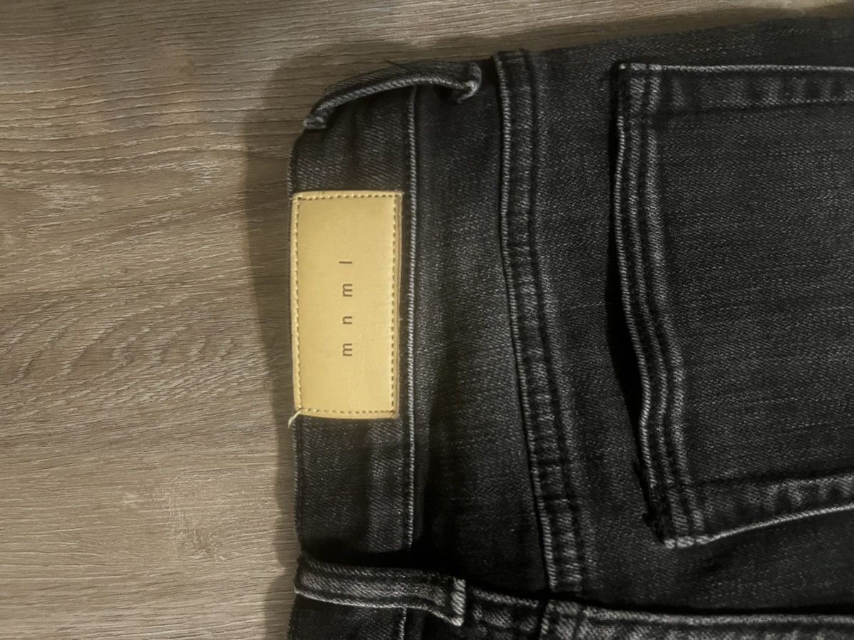 MNML MNML black jeans with bones on the side Size US 29 - 3 Thumbnail