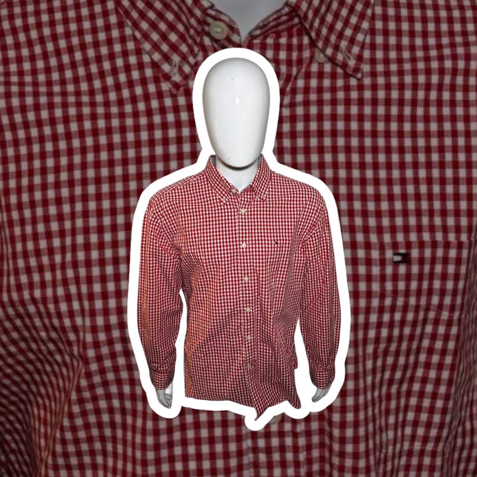 Tommy Hilfiger Tommy Hilfiger Classic Fit Red Check Shirt Size US XL / EU 56 / 4 - 1 Thumbnail