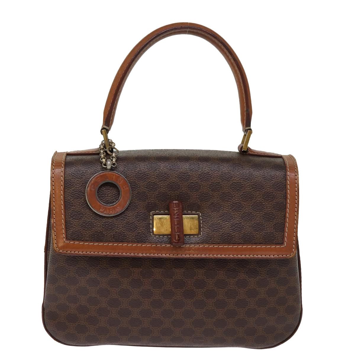 Celine CELINE Macadam Canvas Hand Bag Pvc Brown Size ONE SIZE - 2 Thumbnail