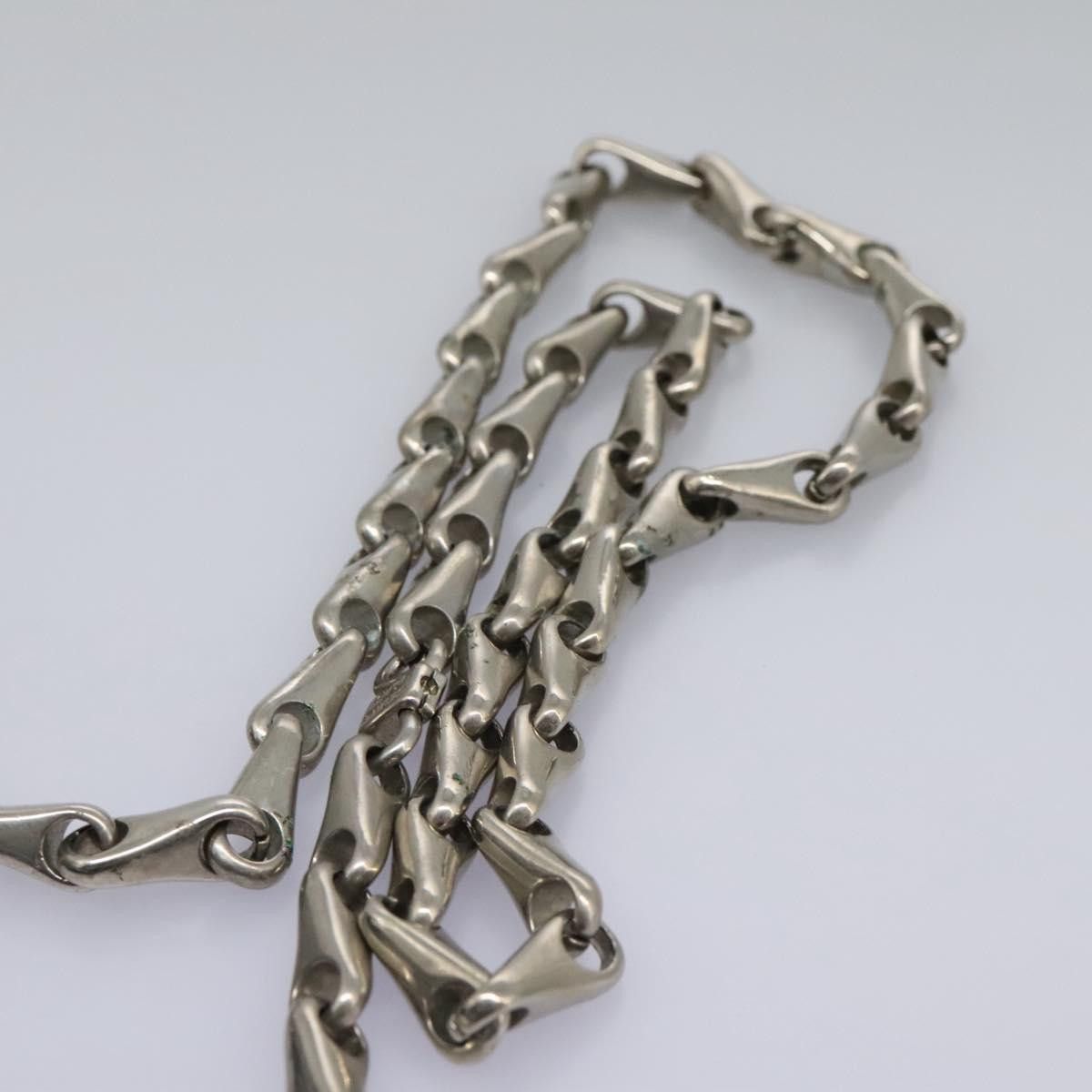 Celine CELINE Chain Shoulder Bag Enamel Black Silver Size ONE SIZE - 9 Thumbnail