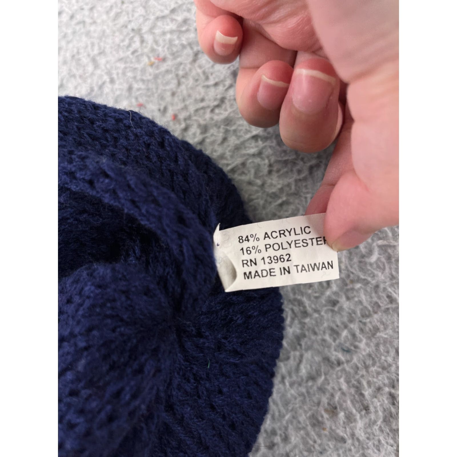 Vintage New York Accessory Group Beanie Toque Adult One Size Blue Speckled Confetti Knit Polyester Blend Ski Size ONE SIZE - 6 Thumbnail