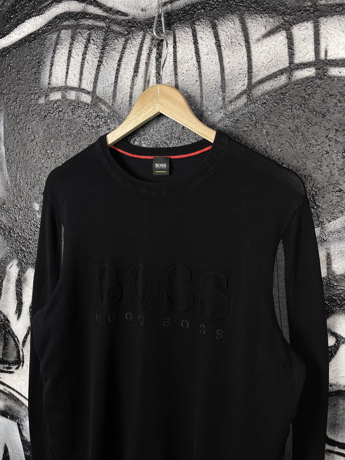 Hugo Boss Hugo Boss Textured Logo Sweater Men’s Size M Size US M / EU 48-50 / 2 - 3 Thumbnail