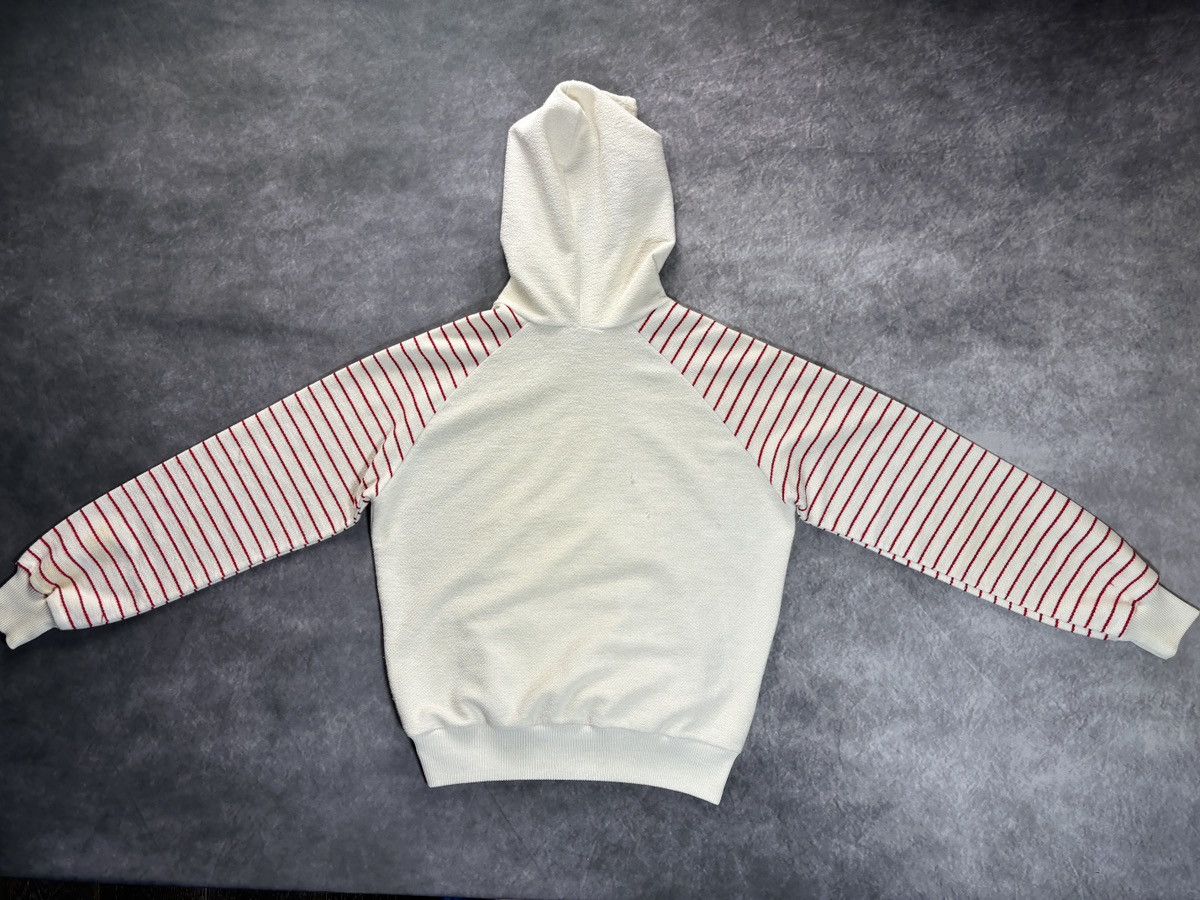 Vintage Vintage Sweatshirt Raglan Hoodie Pullover 70s Crayons Stripe Size US S / EU 44-46 / 1 - 15 Thumbnail