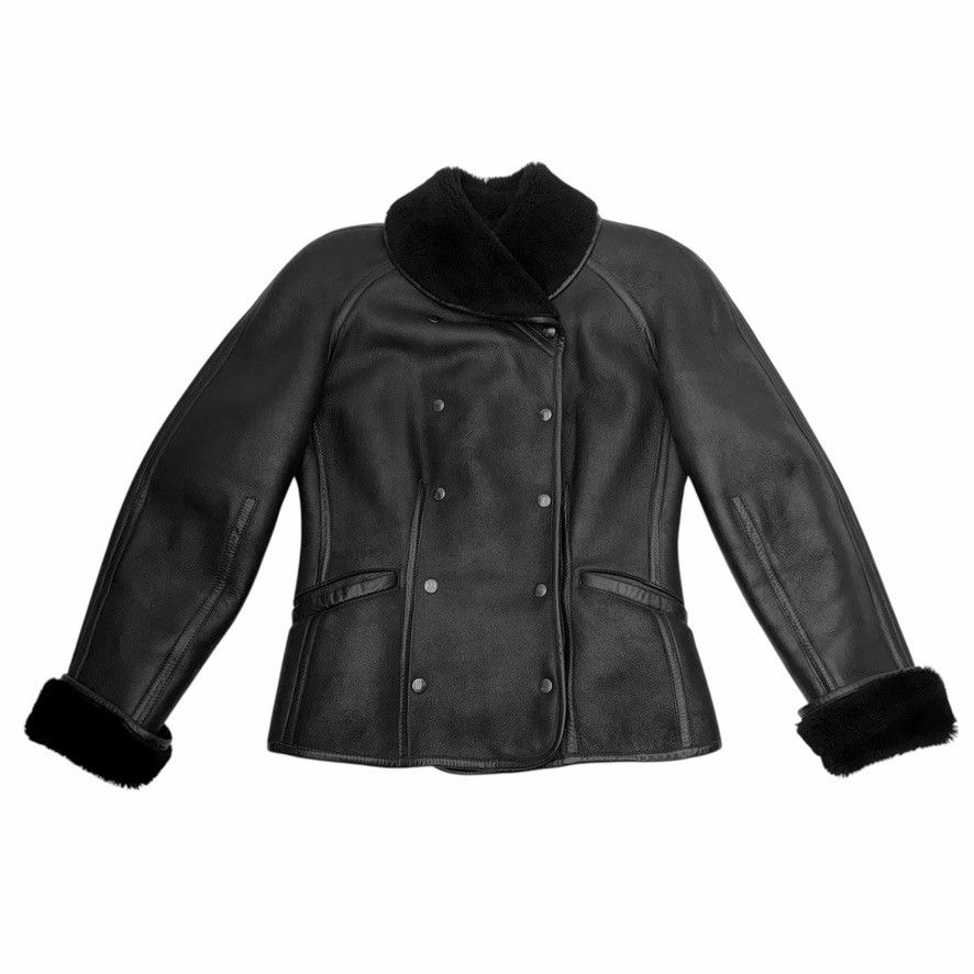 Kenzo Kenzo Black Shearling Leather Jacket Size M / US 6-8 / IT 42-44 - 5 Thumbnail