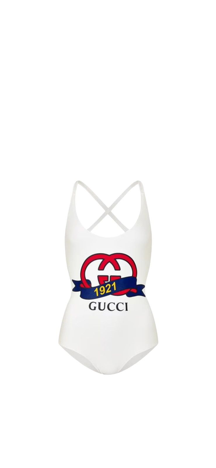 image of Gucci Gucci GG Strap Swim Ld33 in White, Women's (Size XS)