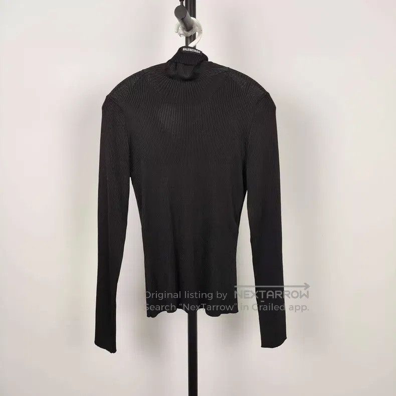 Balenciaga Balenciaga Black long-sleeve knit Size US M / EU 48-50 / 2 - 1 Thumbnail
