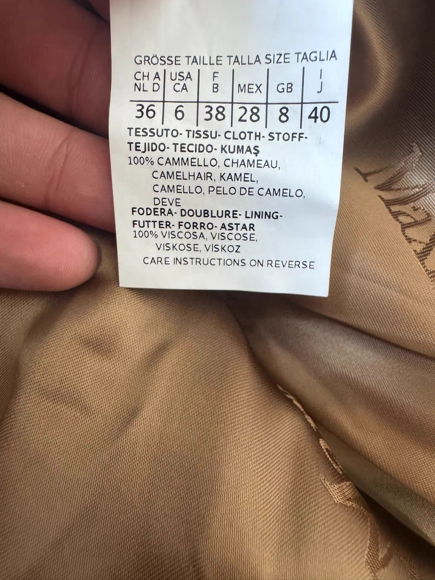 Max Mara MaxMara Camel Hair Long Coat K13 Size S / US 4 / IT 40 - 4 Thumbnail