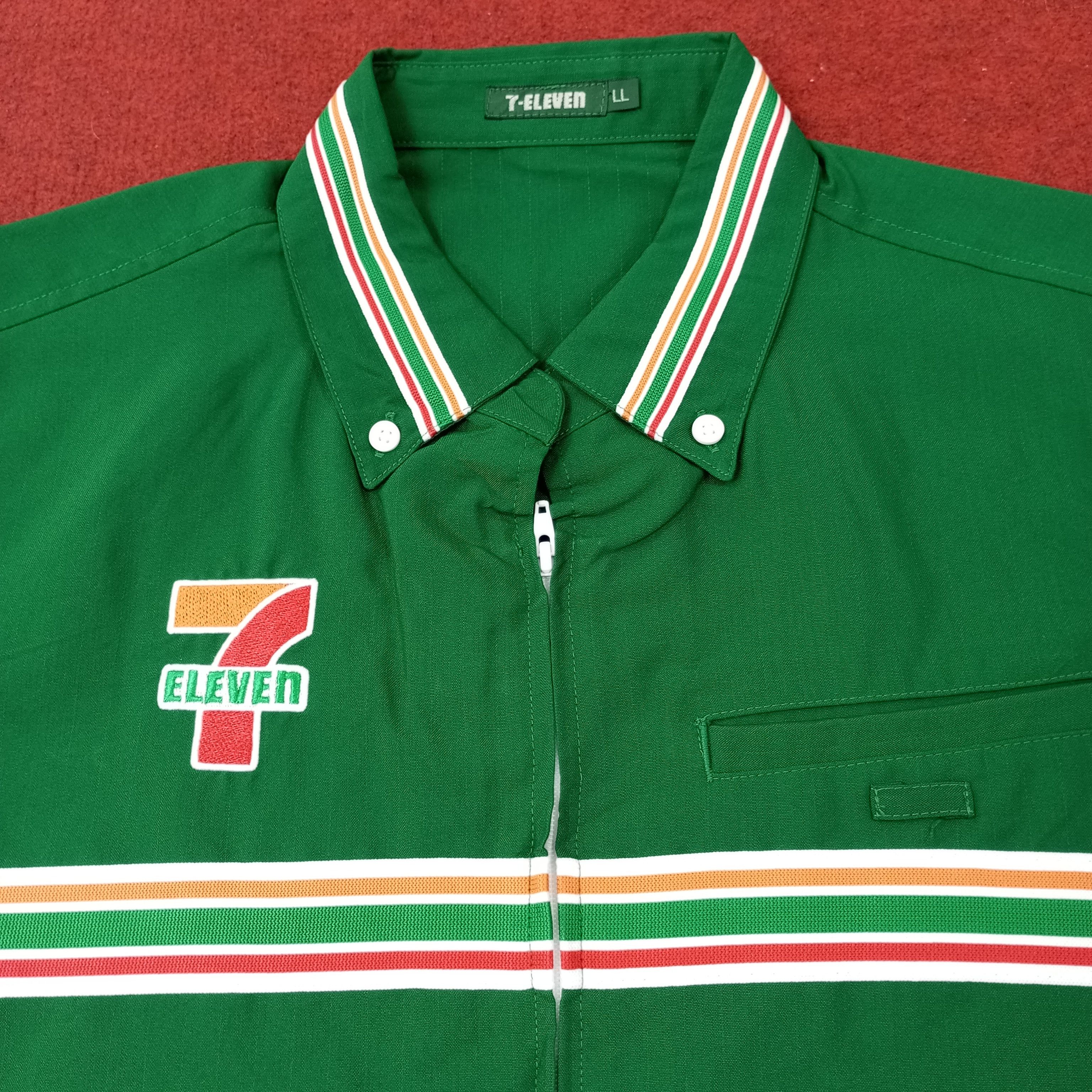 Vintage 7 Eleven Japanese Workers Uniform Jacket c239n54 Size US L / EU 52-54 / 3 - 2 Thumbnail