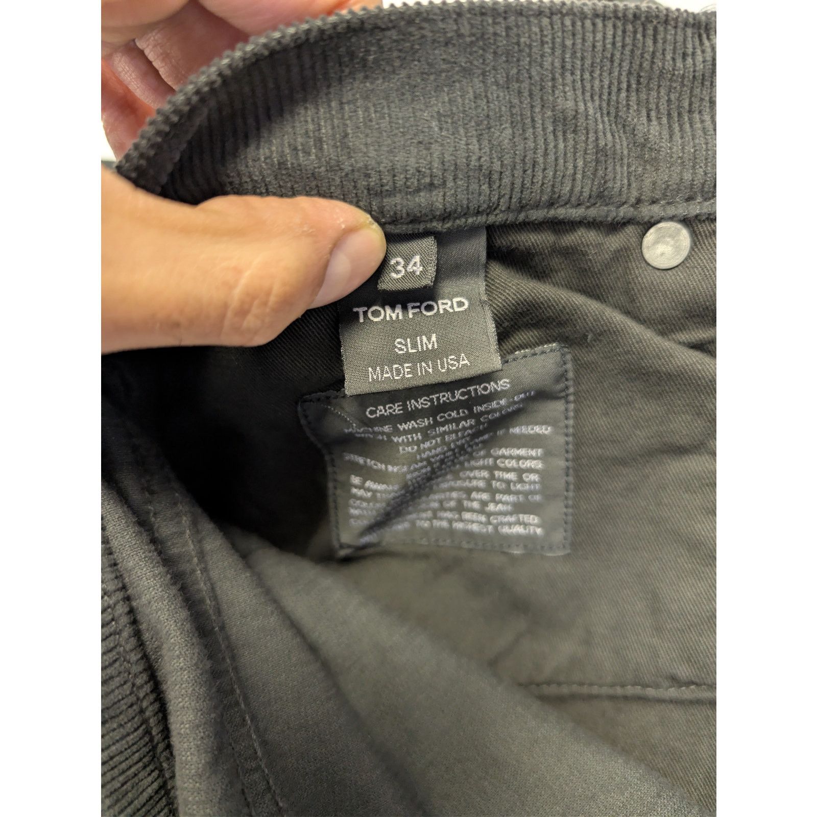 Tom Ford o1rshd1 Vintage Slim-Fit Denim Jeans in Black Washed Size US 34 / EU 50 - 17 Thumbnail