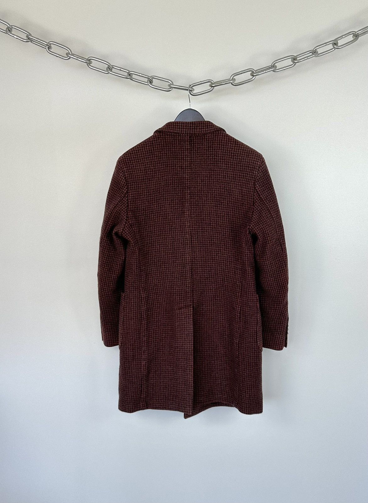Lardini Vintage 90s Lardini Loro Piana Ing Double Breasted Wool Coat Size US M / EU 48-50 / 2 - 2 Thumbnail
