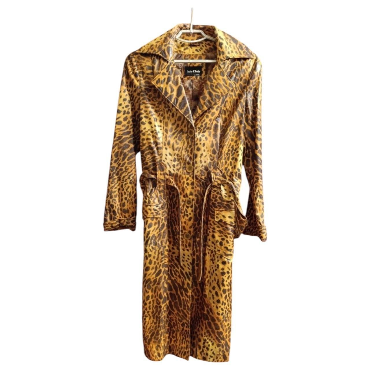 Other Leopard leather trench coat sz S /40 like new condition Size S / US 4 / IT 40 - 1 Thumbnail