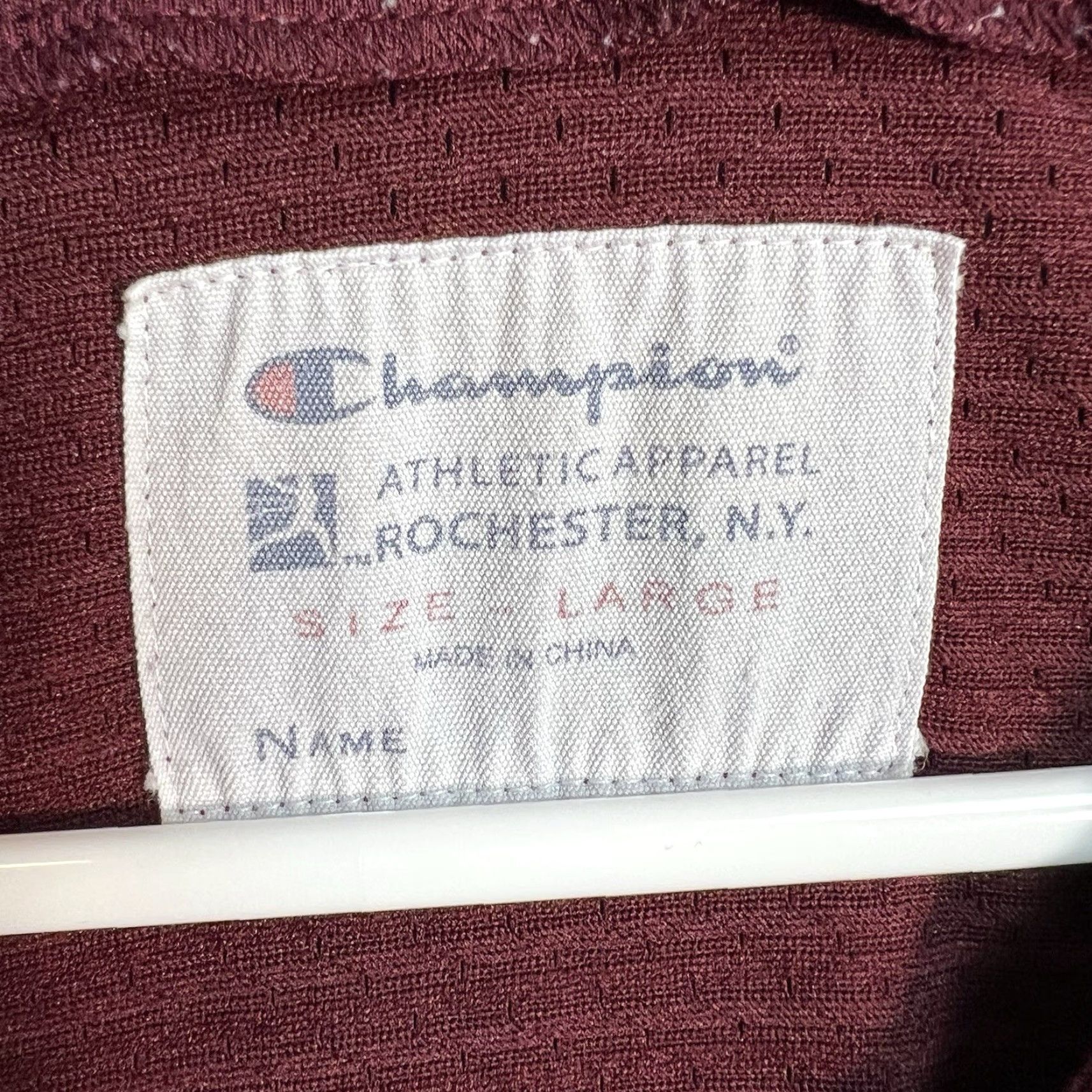 Champion VINTAGE Champion Athletic Baseball Jersey Shirt Mens Large Red Jersey Adult Large Red Size US L / EU 52-54 / 3 - 6 Thumbnail