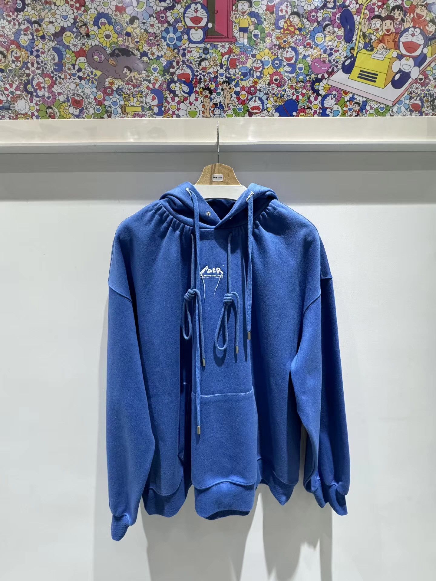 Ader Error Ader Error Logo Letter Double Drawstring Hoodie Blue Q15 Size US S / EU 44-46 / 1 - 1 Thumbnail