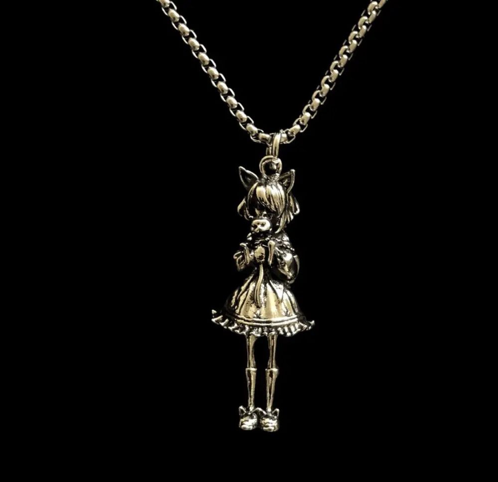 Jewelry Gothic Key Pendant Necklace AND Punk Necklace Gothic Chain Size ONE SIZE - 8 Thumbnail
