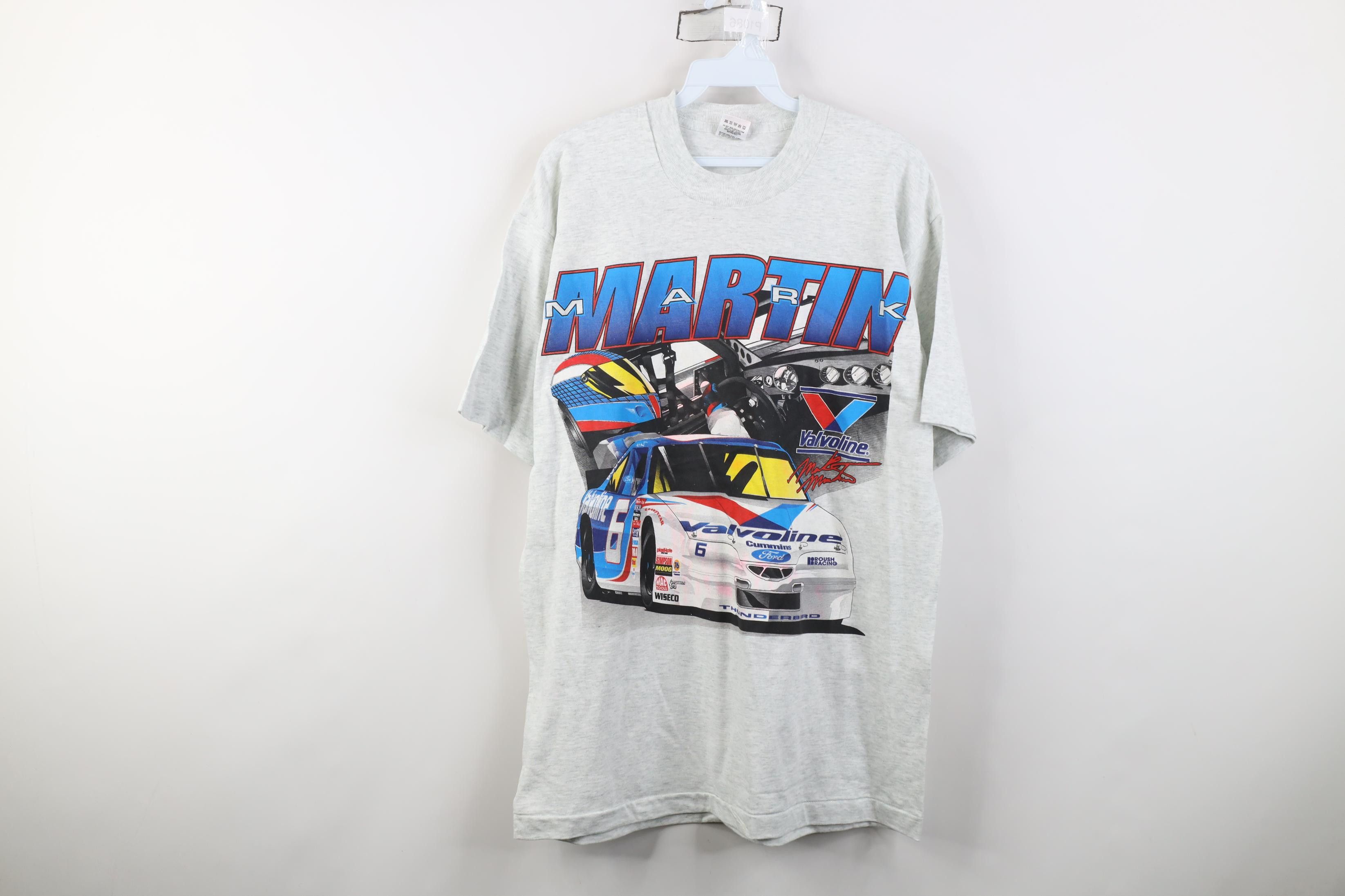Vintage Vintage 90s NASCAR Mark Martin Valvoline Racing T-Shirt US Size US L / EU 52-54 / 3 - 1 Thumbnail
