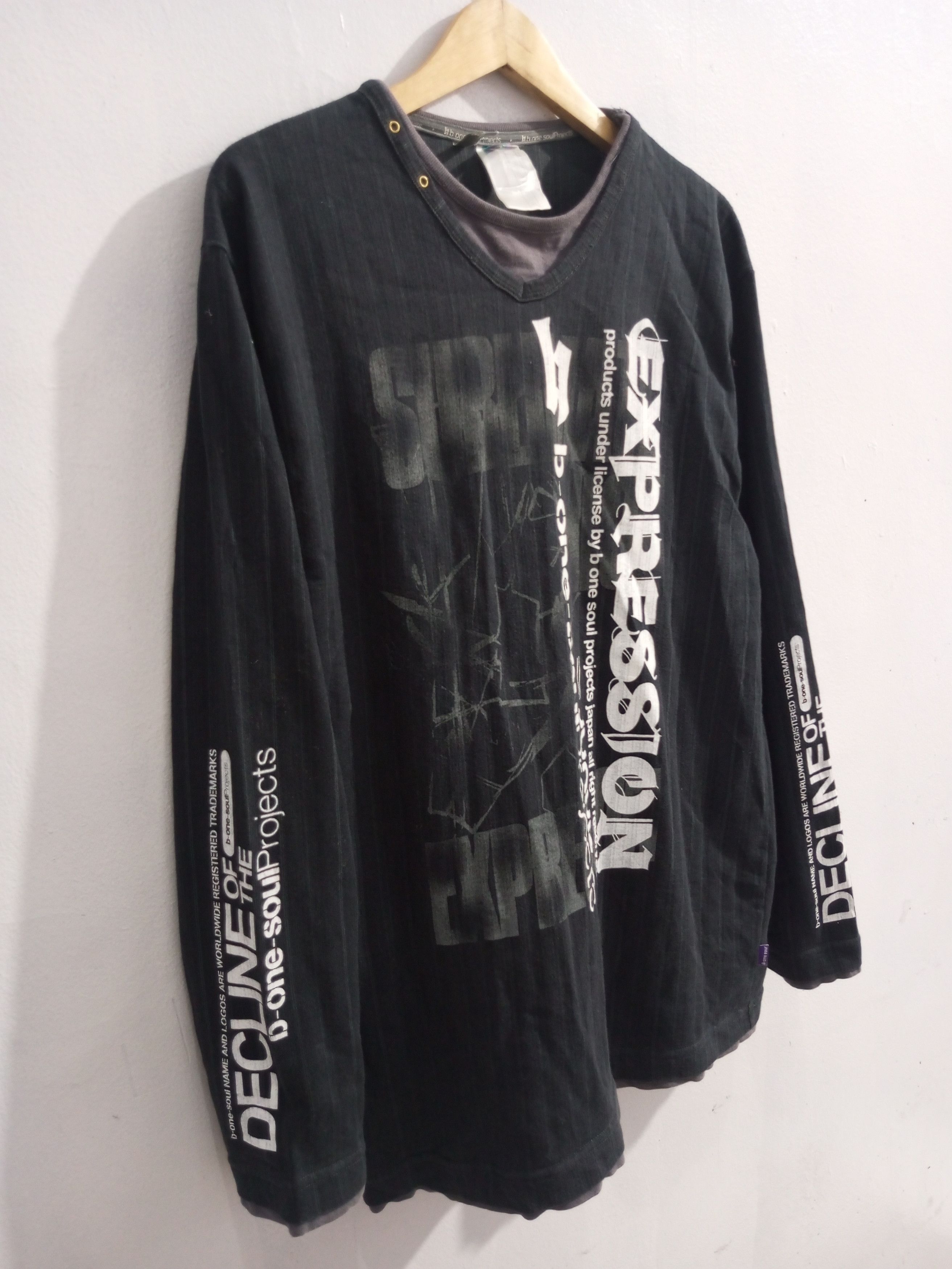 If Six Was Nine Vintage b one soul double layer long sleeve t shirt Size US L / EU 52-54 / 3 - 3 Thumbnail
