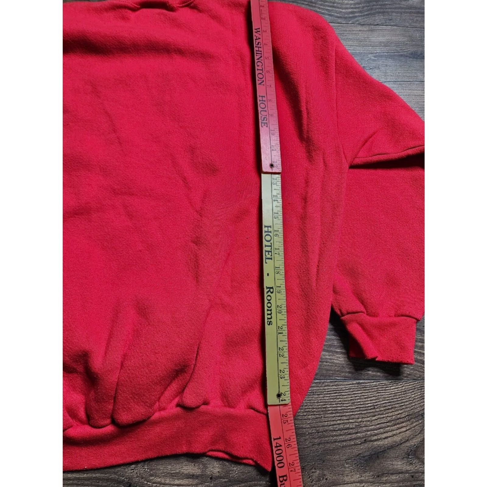 Logo 7 Vintage Chicago Bulls 7 Logo Pullover Sweatshirt Embroidery Lettering Mens XL Red Size US XL / EU 56 / 4 - 4 Thumbnail