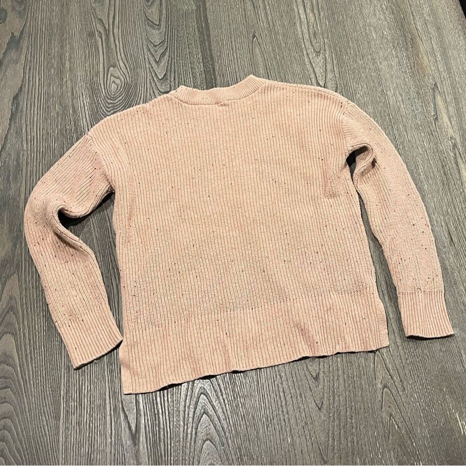 Madewell Madewell Beige Cotton Knit Sweater Crew Neck Size XS Size XS / US 0-2 / IT 36-38 - 4 Thumbnail