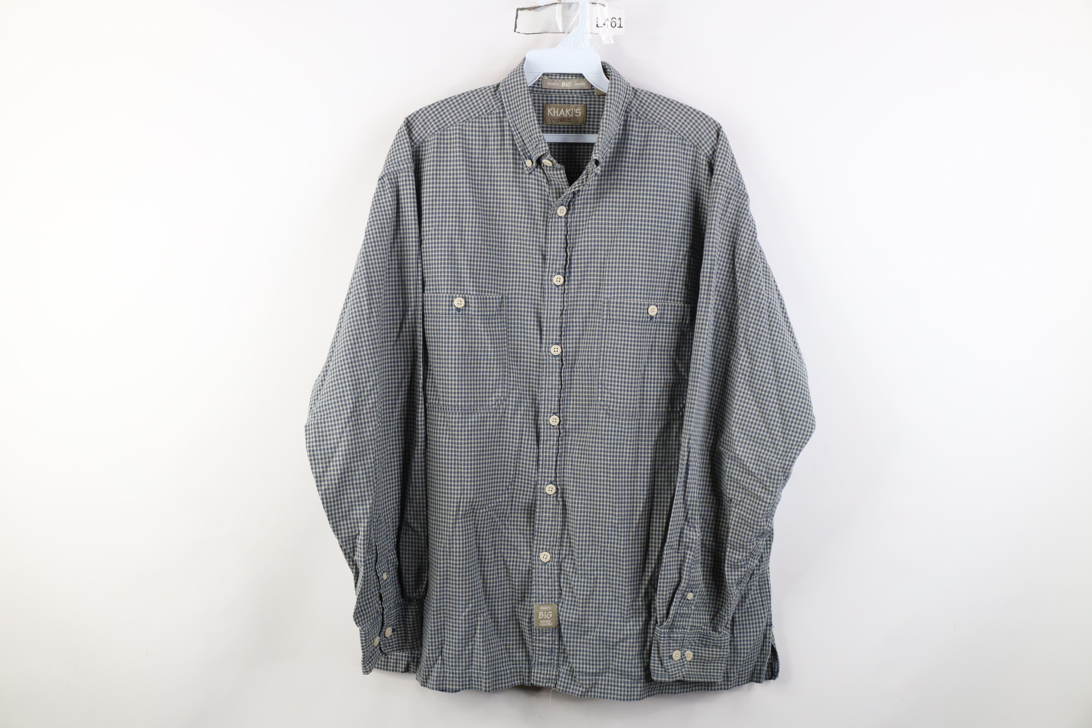 Vintage Vintage 90s Streetwear Oxford Collared Button Down Shirt Size US M / EU 48-50 / 2 - 1 Thumbnail