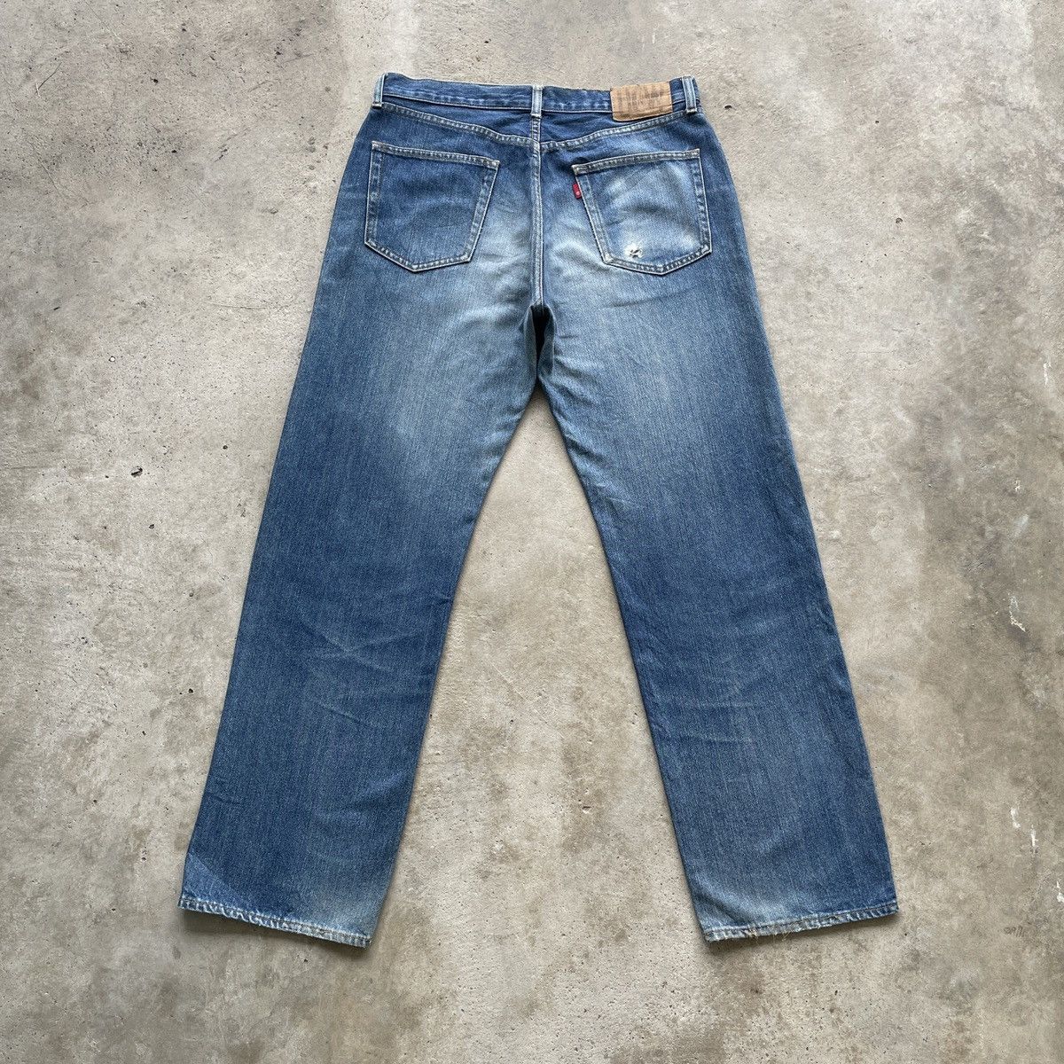 Japanese Brand × Jean W33 Vintage Japanese Distressed Baggy Jean Faded Denim Pants Size US 33 - 11 Thumbnail