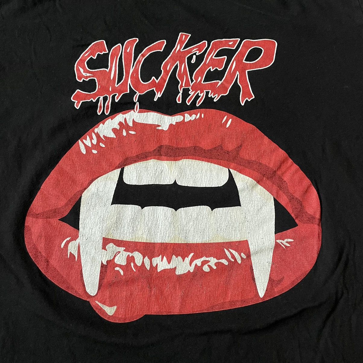 Vintage Vintage Y2K ADULT SLOGAN Tee SUCKER VAMPIRE XL Size US XL / EU 56 / 4 - 4 Thumbnail