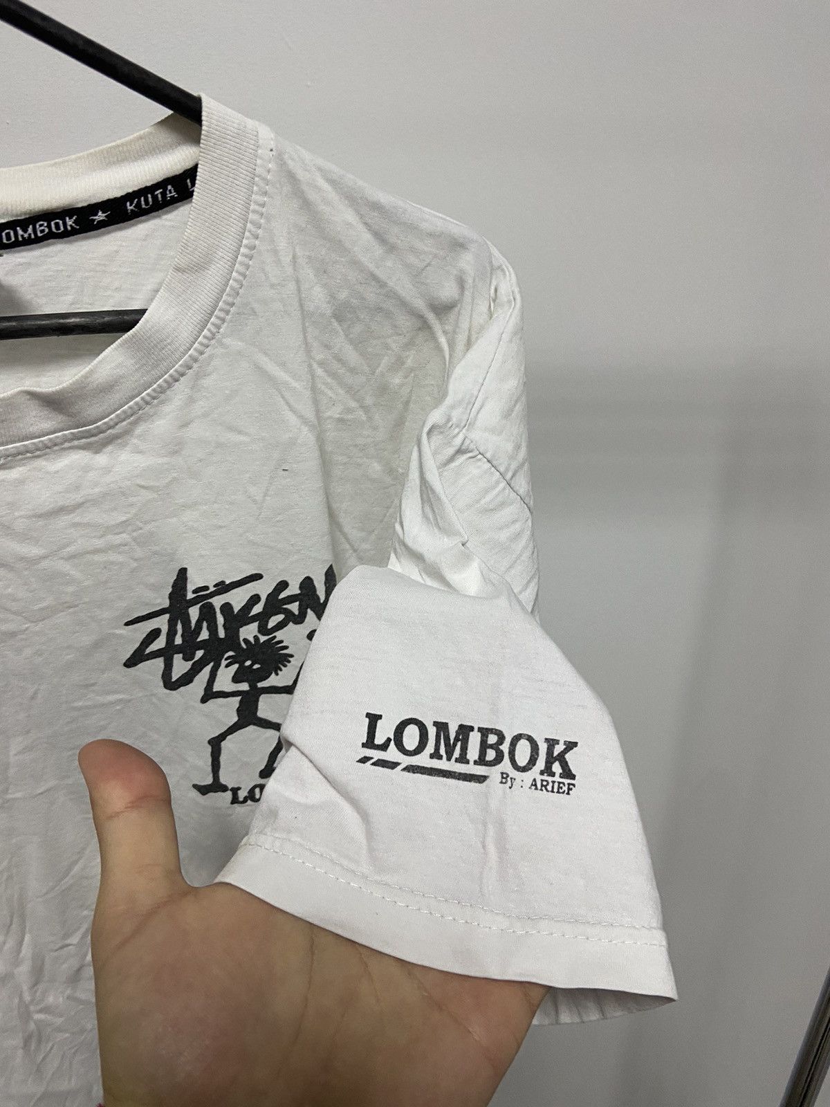 Stussy × Vintage Stussy kuta Lombok T-shirt Vintage big Logo stickman Size US L / EU 52-54 / 3 - 3 Thumbnail