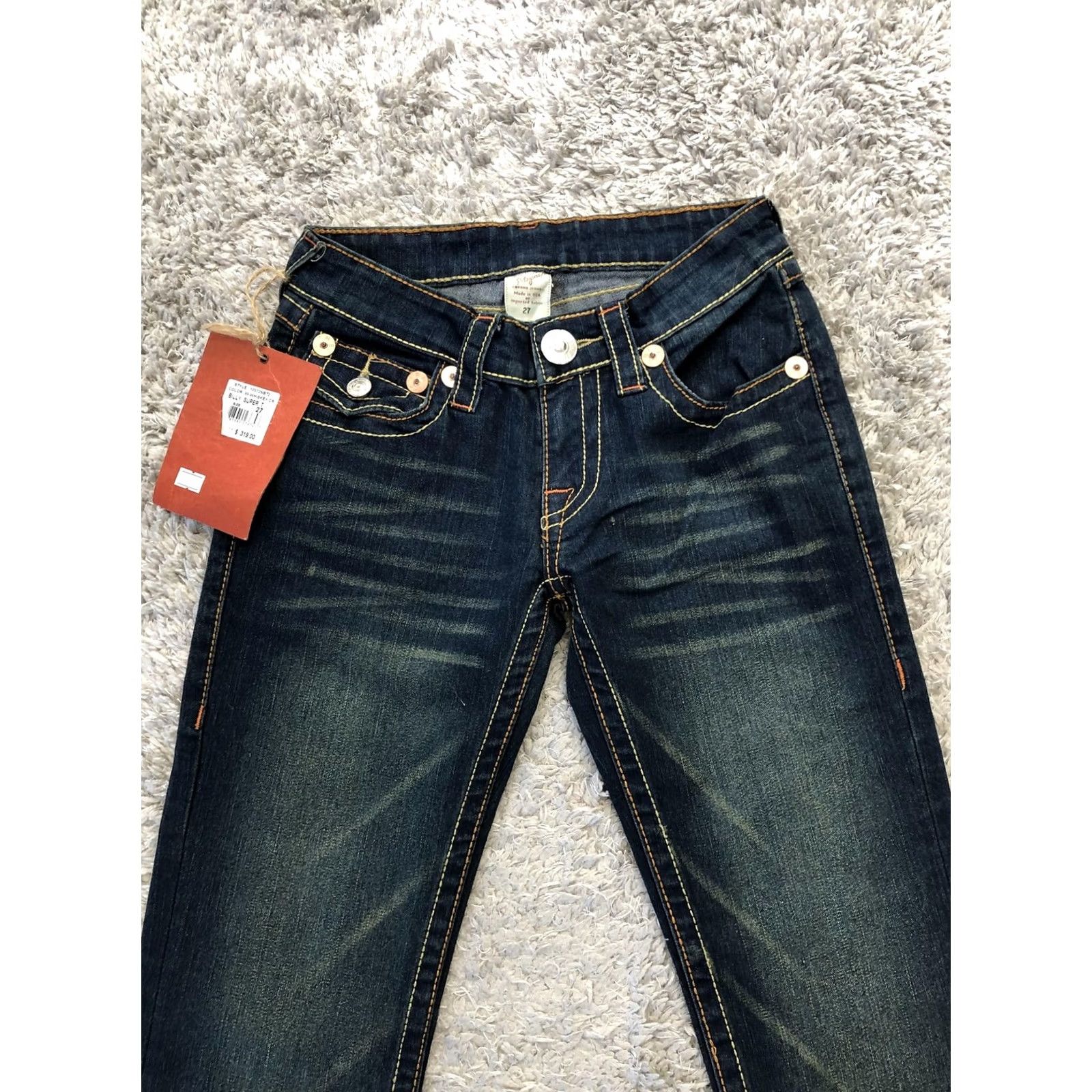 True Religion True Religion Billy Super T Jeans Mens 27 Blue Dark