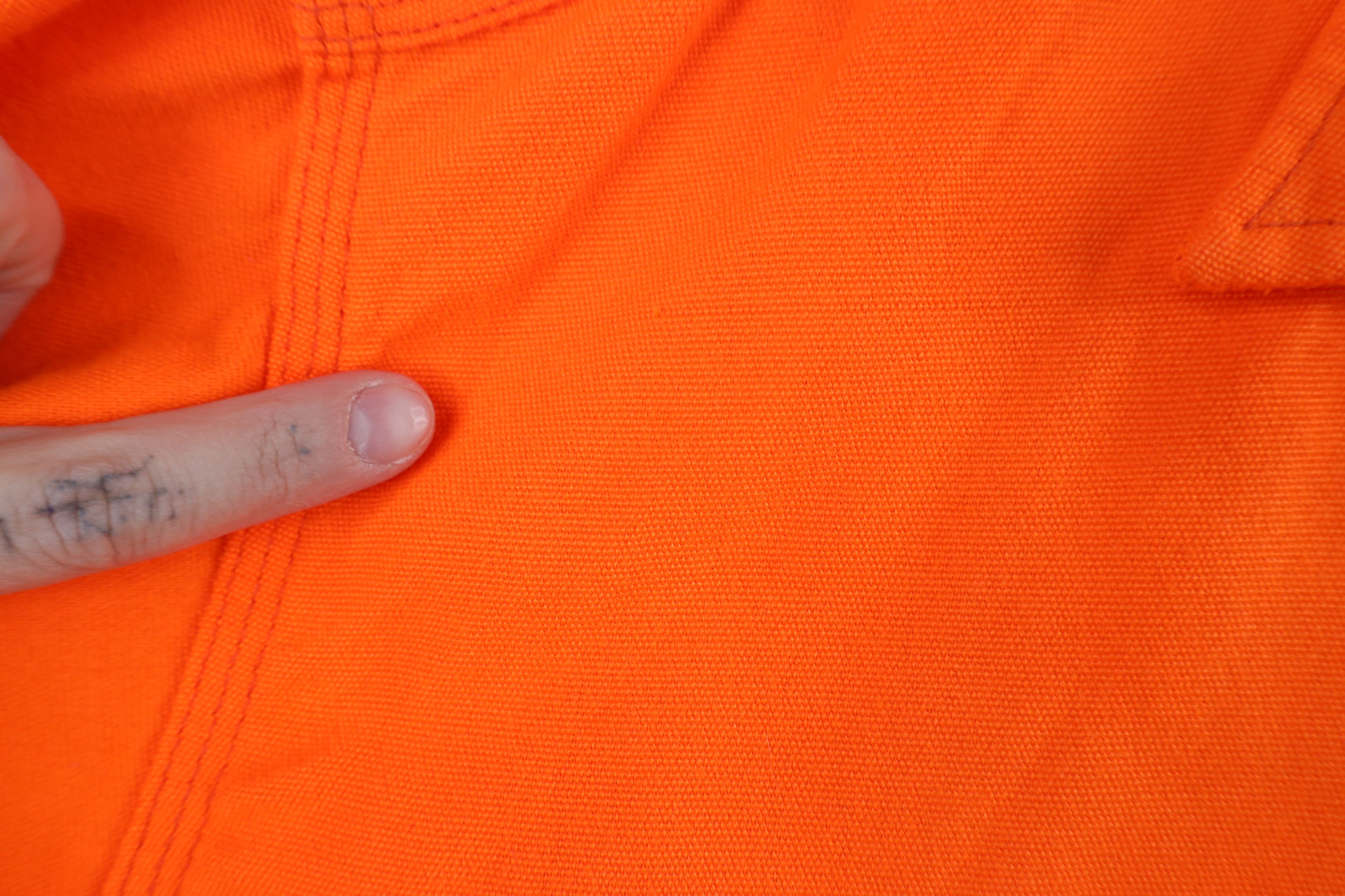 Vintage Vintage 90s Streetwear Hunting Button Shirt Blaze Orange USA Size US L / EU 52-54 / 3 - 7 Thumbnail