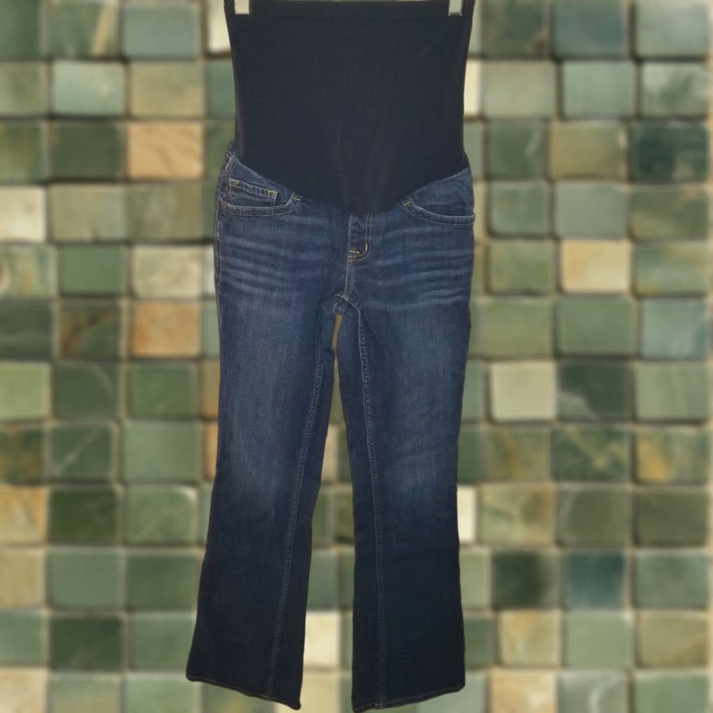 Vintage A Pea In The Pod Jeans Womens Maternity Bootcut Blue XS Size 26" / US 2 / IT 38 - 1 Thumbnail