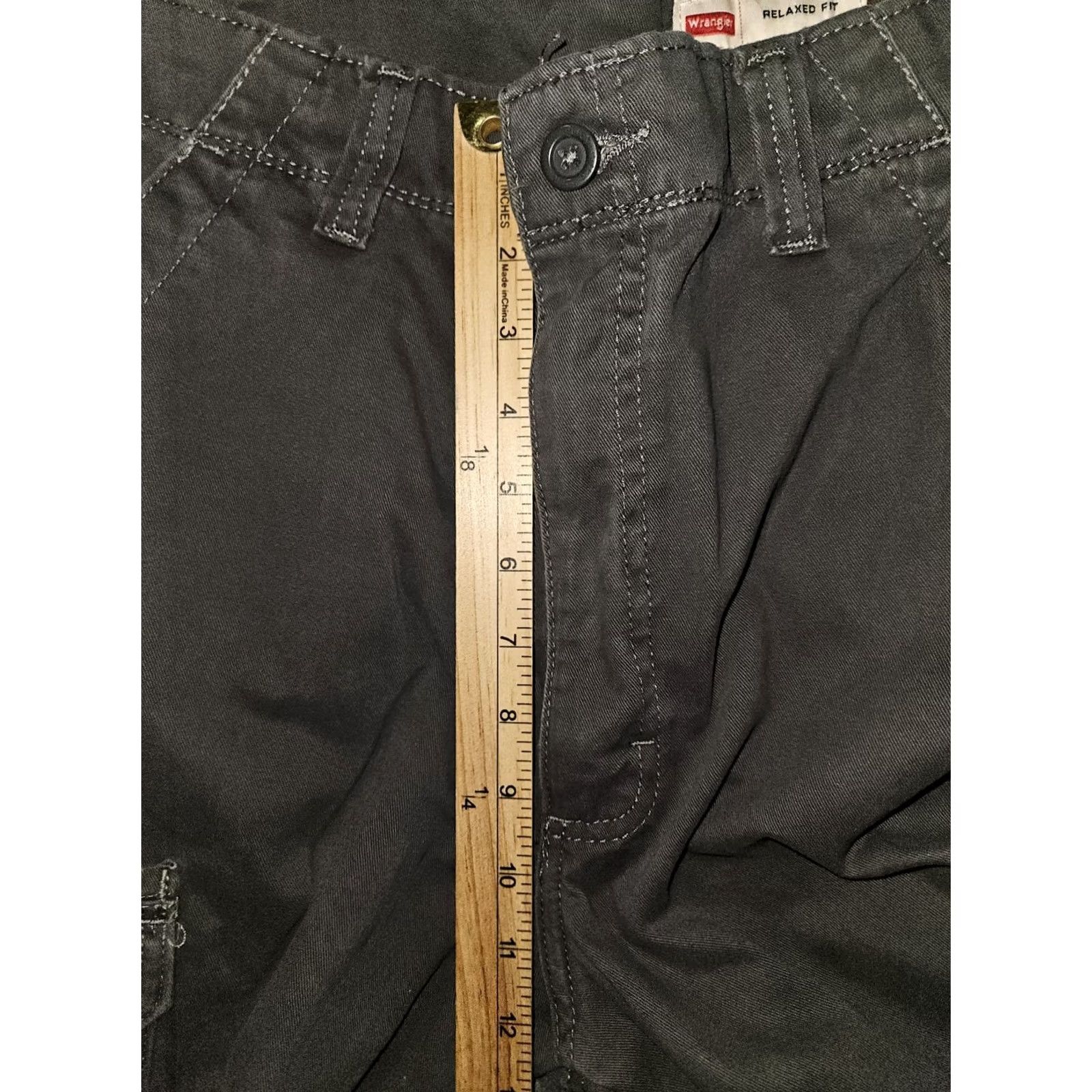 Wrangler VINTAGE Wrangler Relaxed Fit Cargo Pants Men 34 Gray High Rise Casual Workwear Cargo Pants Mens Regular 34x30 Gray Logo Pockets Stretch Size US 34 / EU 50 - 5 Thumbnail