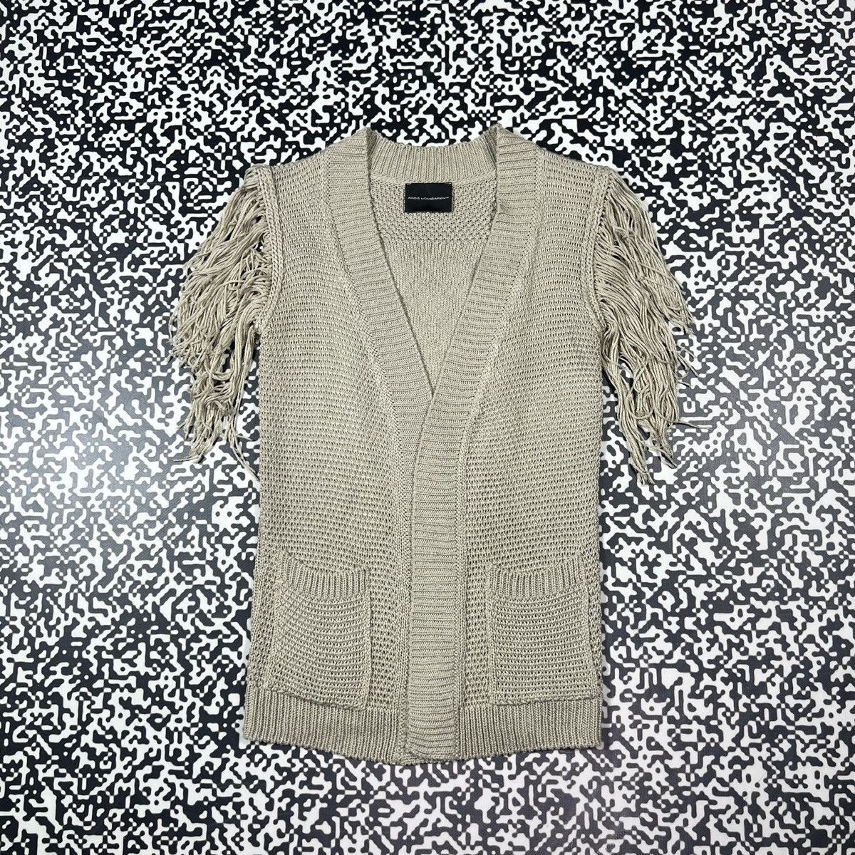 Japanese Brand Vintage Y2K Atos Lombardini Knitted Cardigan Sweater Size S / US 4 / IT 40 - 5 Thumbnail
