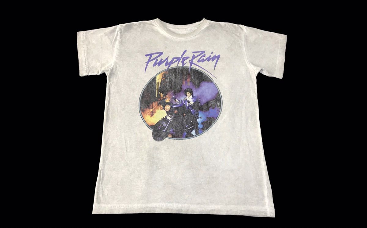 Vintage Purple Rain American Singer Sixth Album Big Bike Logo Tee Size US M / EU 48-50 / 2 - 1 Thumbnail