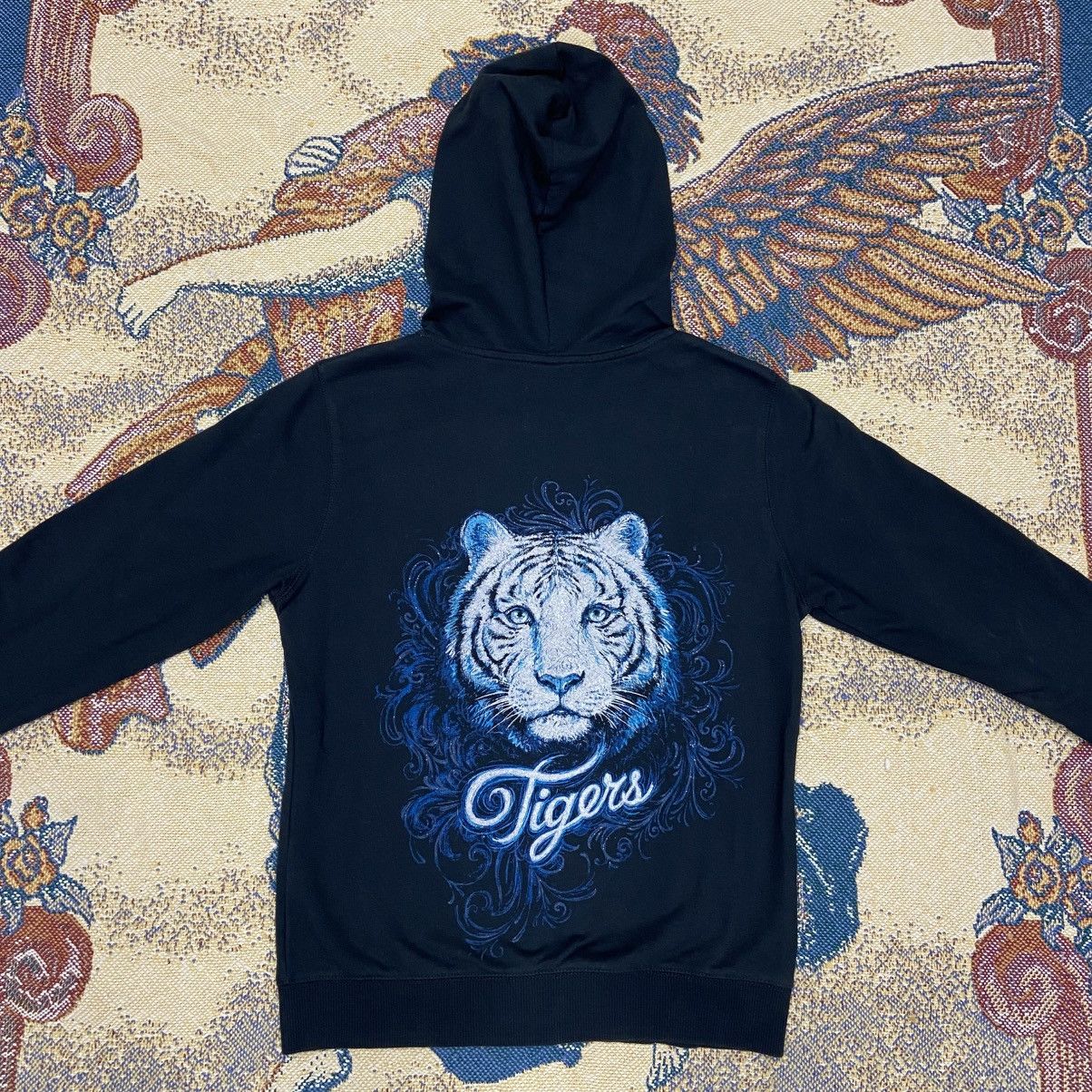 Vintage Vintage Y2K Busch Gardens White Tiger Zip Up Hoodie Size M / US 6-8 / IT 42-44 - 2 Thumbnail