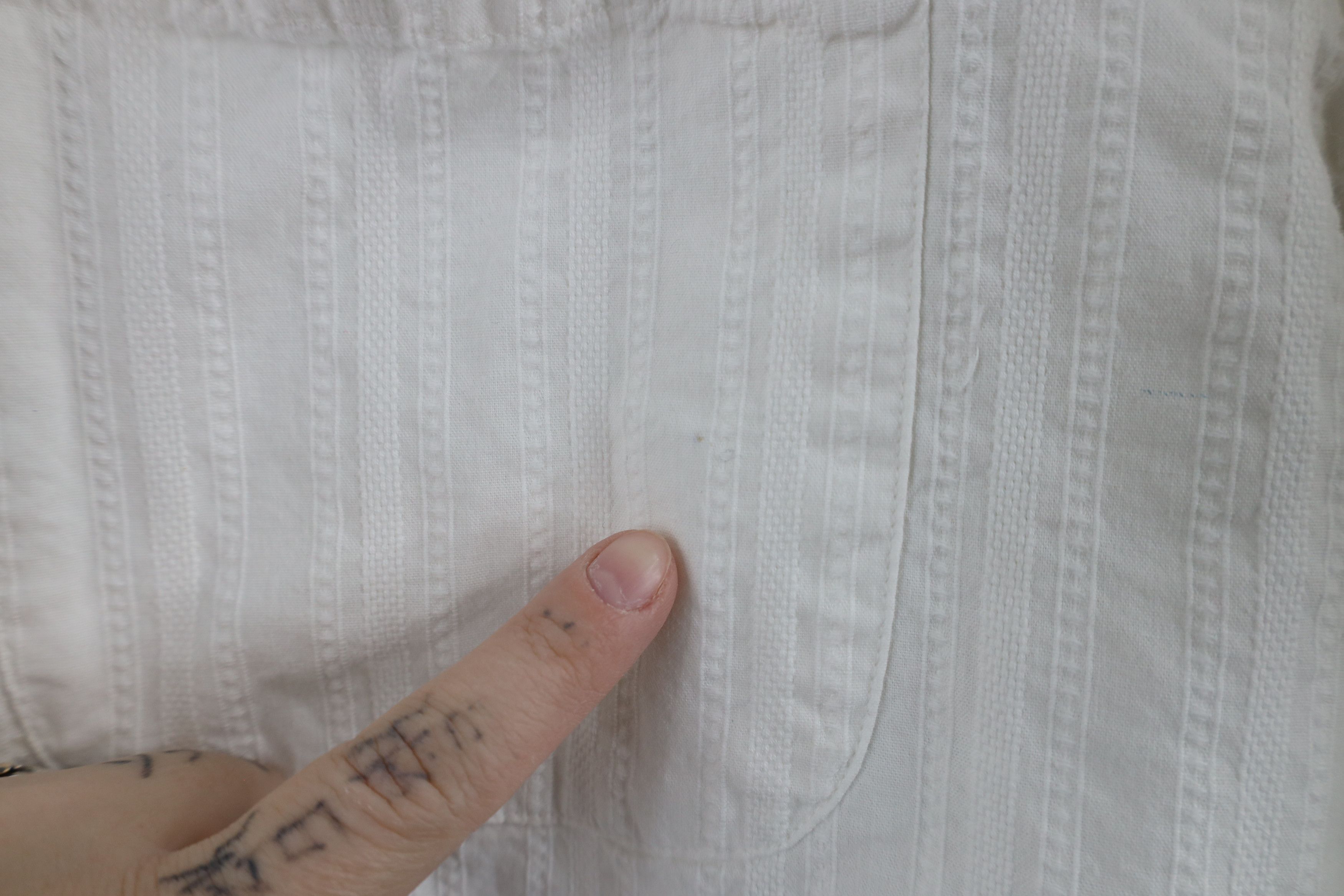Vintage Vintage 90s Streetwear Collared Button Shirt White Cotton Size US XXL / EU 58 / 5 - 5 Thumbnail