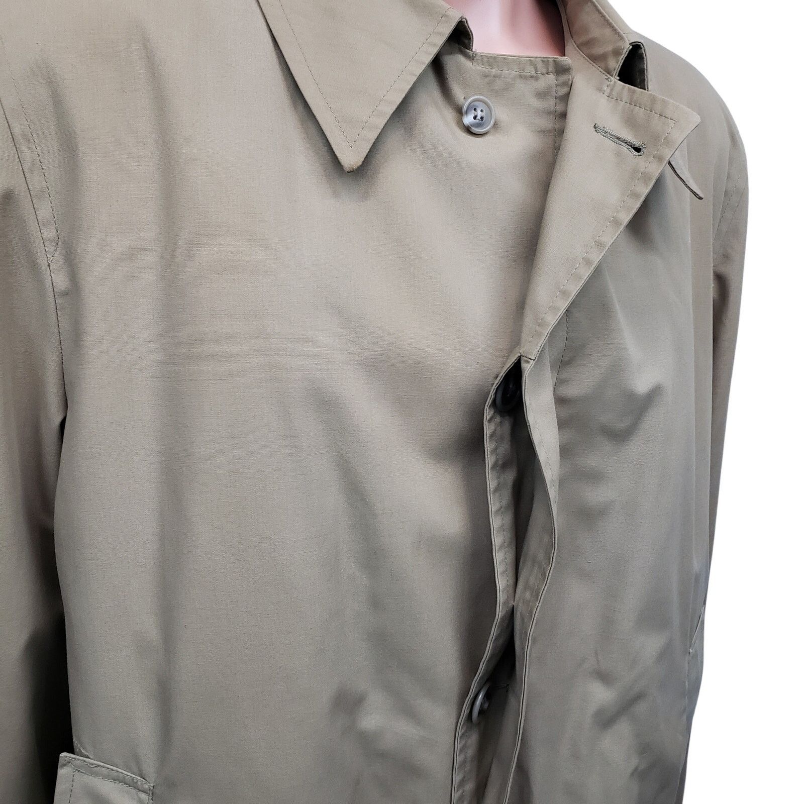 Vintage Rainfair Trench Coat Removable Faux Fur Lining USA Made 44 Size US L / EU 52-54 / 3 - 9 Thumbnail