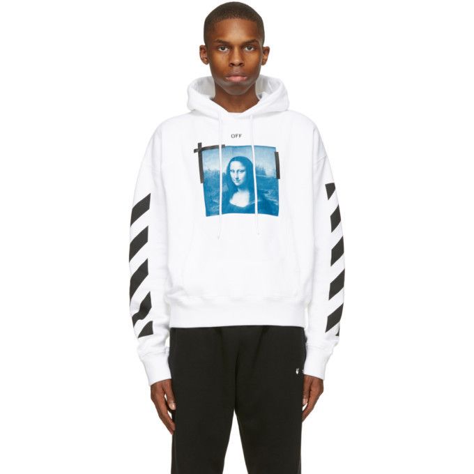 Off-White White Mona Lisa Arrows Oversized Hoodie Size XXS / US 00 / IT 34 - 3 Thumbnail