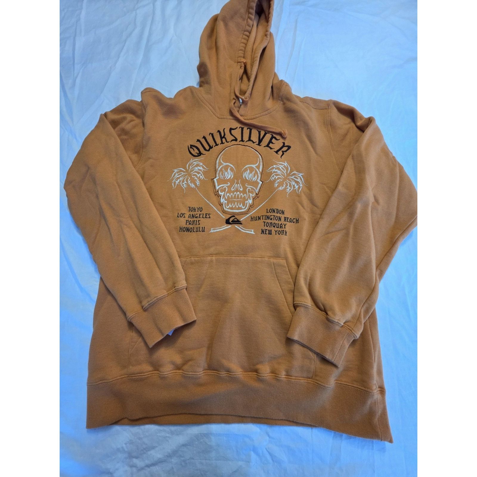 Vintage Quicksilver Men's Size Medium Orange Long Sleeve Vintage Size US M / EU 48-50 / 2 - 1 Thumbnail