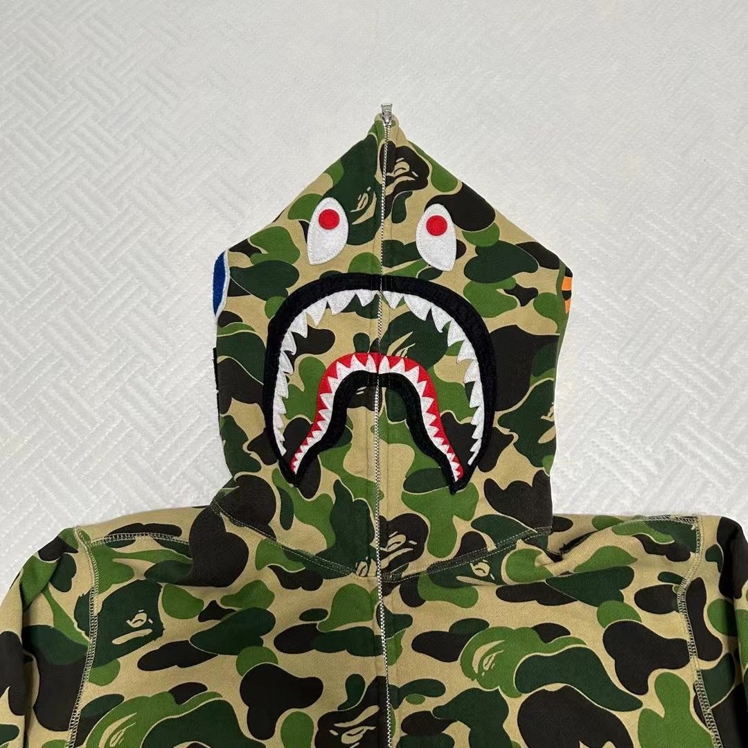 Bape ABC CAMO SHARK FULL ZIP HOODIE Size US XL / EU 56 / 4 - 2 Thumbnail