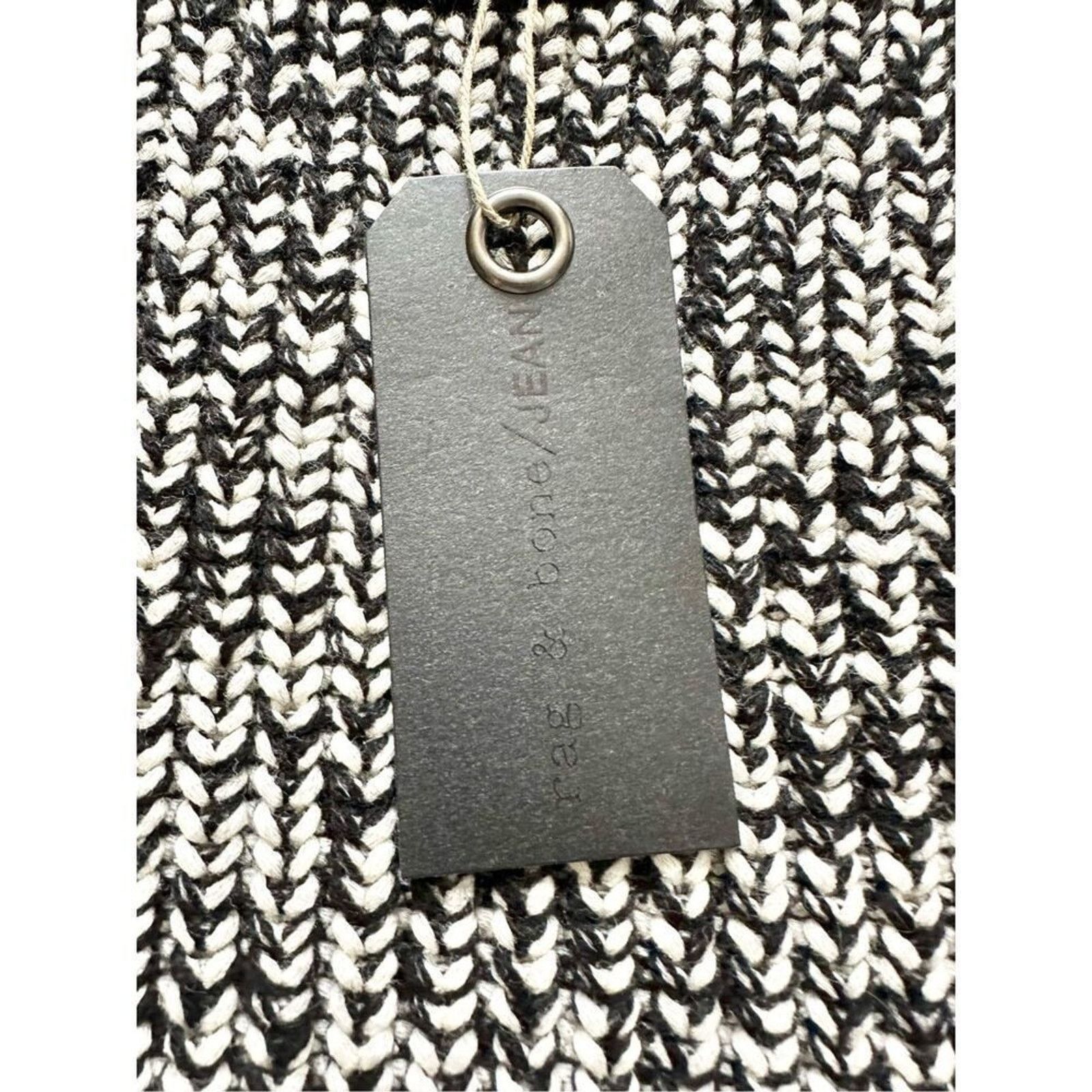 Rag & Bone Rag & Bone Black/White Karen Crew Neck Sweater - Size S Size S / US 4 / IT 40 - 7 Thumbnail