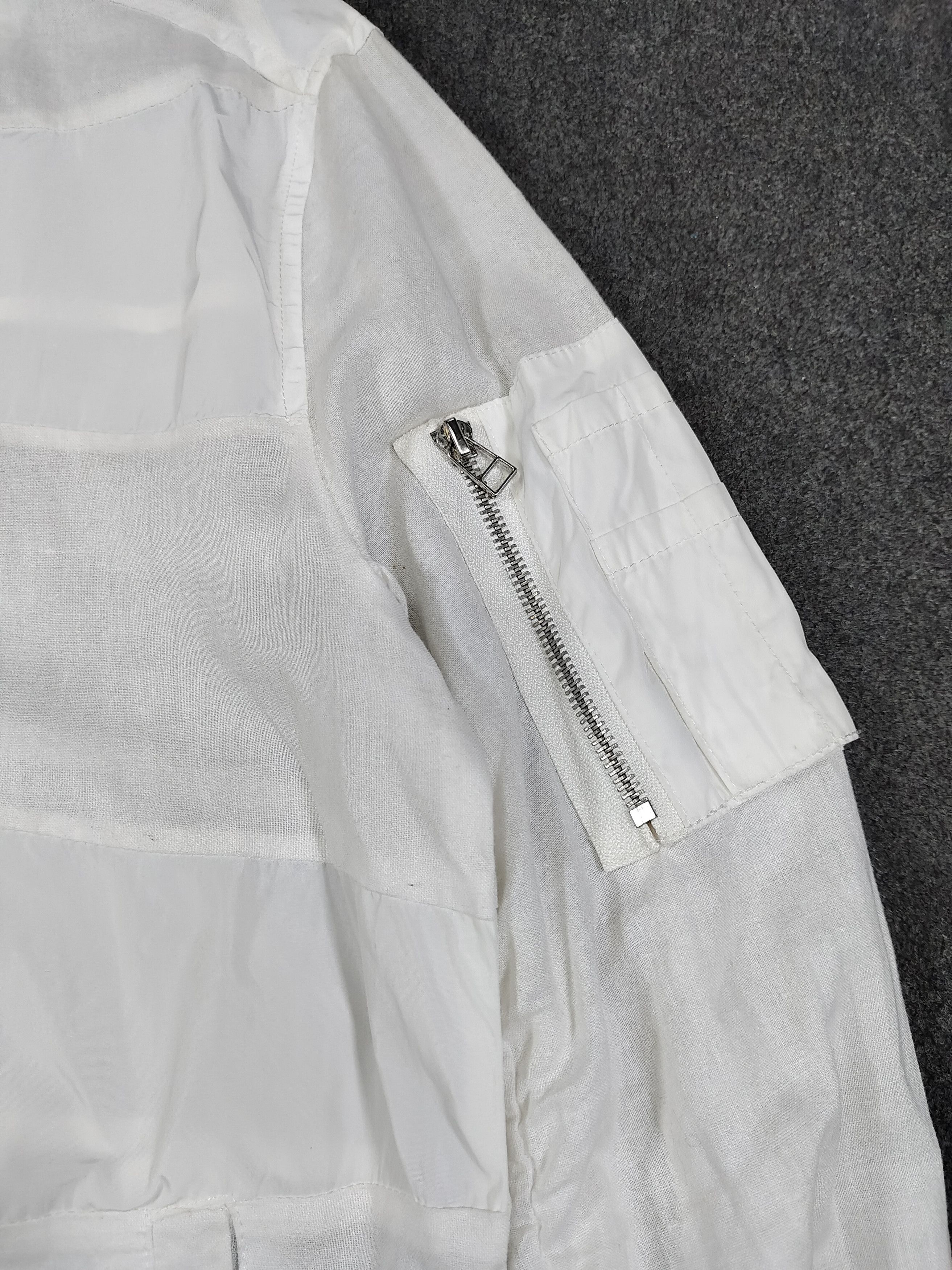 semanticdesign Semanticdesign🇯🇵Lightweigh Linen Blend Panel Bomber Jacket Size US L / EU 52-54 / 3 - 4 Thumbnail