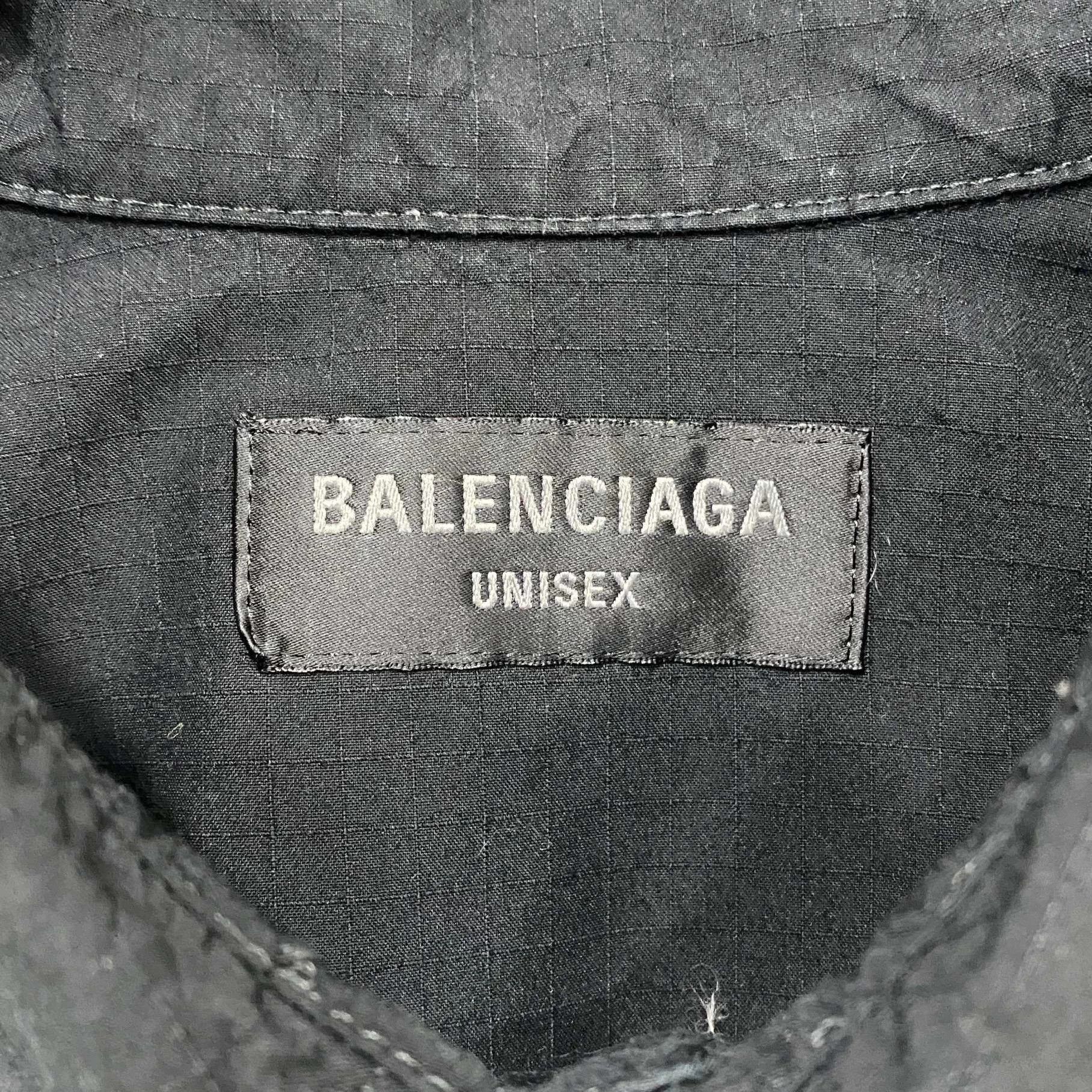 Balenciaga Balenciaga tech fabric distressed shirt XXS Size US XXS / EU 40 - 4 Thumbnail