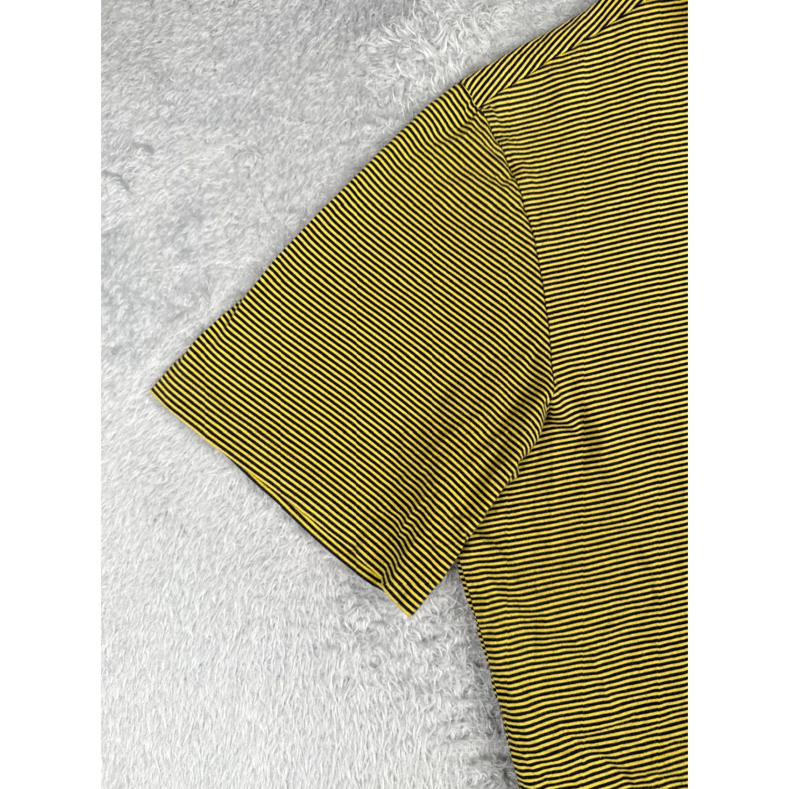 Vintage VINTAGE Polo Golf Shirt Men 2XL Yellow Black Stripe Polo Shirt Size US XXL / EU 58 / 5 - 3 Thumbnail